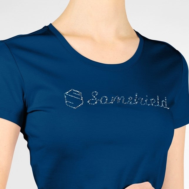  Samshield Axelle Holographic ss22 T-Shirt, Seaport Blue