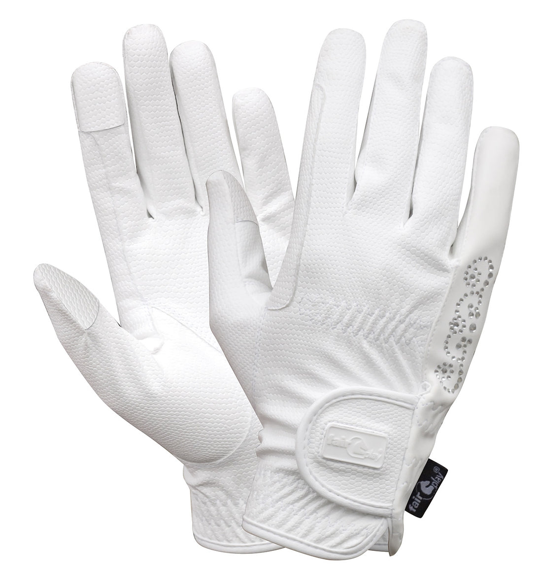 Fairplay Pammy Krystal handske, Hvid