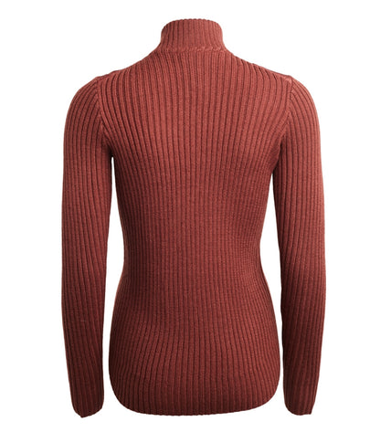 Kingsland Saffron dame strikket sweater, Brown hot
