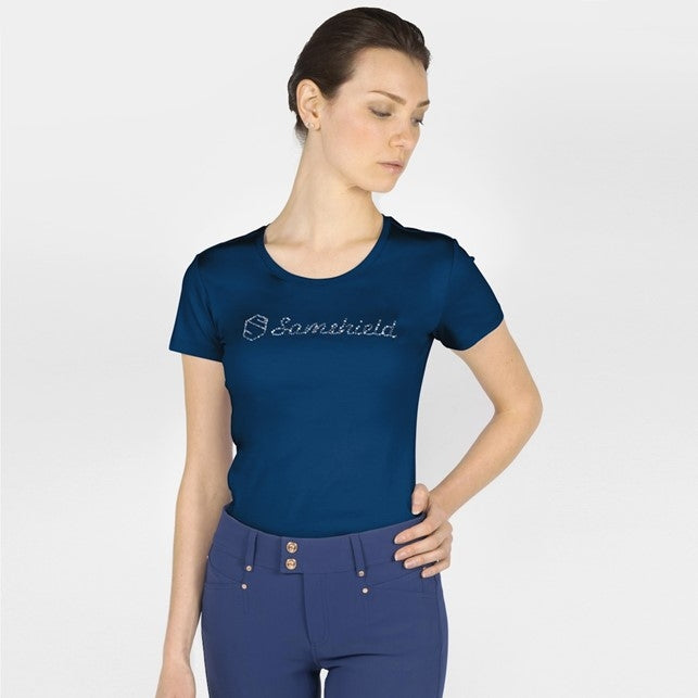  Samshield Axelle Holographic ss22 T-Shirt, Seaport Blue