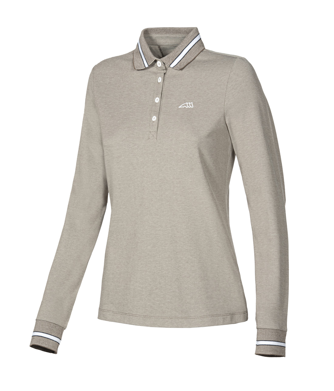 Equiline Elenos dame polo bluse, Sand